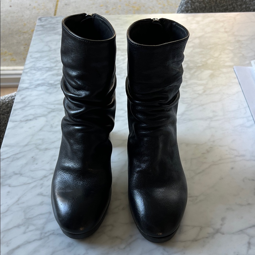 Officine Creative Rohmer 007 Black Leather Ankle Boots